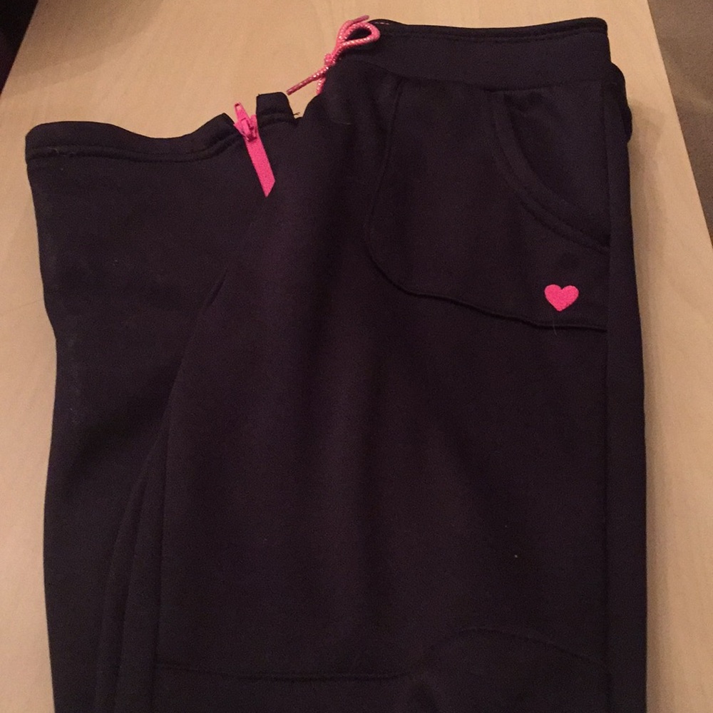 Girls black joggers